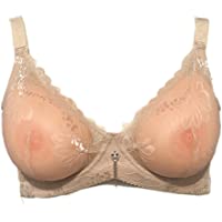 Sujetador de bolsillo de encaje transparente para formas de pecho de silicona para mastectomía Crossdresser Falso…